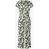 More & more Jumpsuit in Khaki/ Weiß - 46