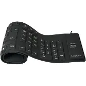 Logilink ID0019A, Kabelgebunden, USB, QWERTZ, Schwarz