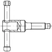 Industrial Quality Supplies DIN 6306 Druckschraube, 5.8 brüniert D M20x70 HP
