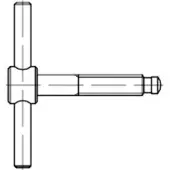 Industrial Quality Supplies DIN 6304 Knebelschraube, 5.8 brüniert E M20x110 HP