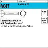 Bufab Sechskantschraube ISO 4017 VG M 10 x 20 A 5
