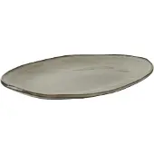 Dutch rose Organic ovale Platte creme 34 x 23 cm