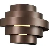 QAZQA Moderne Wandleuchte Bronze inkl. LED 3-Stufen-Dimmbar - Lines