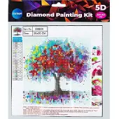 Centrum Diamant-Mosaik 5D - Roter Baum 20x20 80864