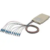 Digitus Spleißkassette mit 12 Pigtails, vormontiert, LC (APC), OS2, LC, Beige, Einzelmodus, 1 Stück(e), China