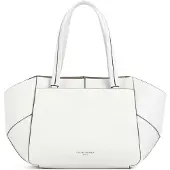 OEM Weißer Leder-Shopper mit Steinen