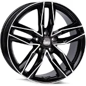 MAM Babyartikel GmbH 19 Zoll Alufelge MAM WHEELS RS3 19"x8.50" 5x112 PCD ET30 66.6mm Felge Schwarz FRONT Poliert