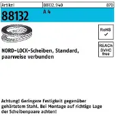 NORD-LOCK Scheiben geklebt A 4 NL 12 SS (13 x 19,5 x 2 ) A 4 S 100 Stk
