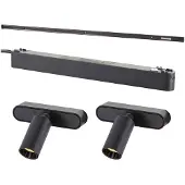 Brilliant Brilliantes Click and Shine Set - Gleisbefestigung 2 Spots Ø 30mm - Schwarz