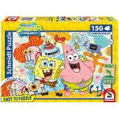 Schmidt Spiele Kinderpuzzle 150 Teile SpongeBob, Spongebob und Freunde