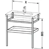 Duravit DS988104977 Möbel-Acc. HTH mit Ablage DuraStyle