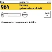 F. REYHER Nchfg. GmbH & Co. KG Linsensenkschraube DIN 964 Schlitz M 5 x 80 Messing galvanisch vernickelt