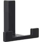 Siro Mantelhaken Doradus Garderobenhaken 70x61 mm Haken ZN schwarz matt