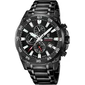 Festina Herrenuhr Timeless Chronograph Armbanduhr Edelstahl schwarz UF20735/3