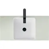 Duravit Aufsatzwaschtisch DuroCast + Sivida 40x40cm, I.Fa w m, Auß.Fa blassgrün ma