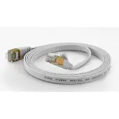 Wantec wantecWire Patchkabel CAT6A extraflach FTP weiss 2,0m