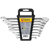 Topex 8 tlg. Ring-Maulschlüsselset 6-19 mm CrV