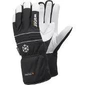 Tegera 296, Werkstatthandschuhe, Schwarz, Weiß, Erwachsener, Erwachsener, Gefrierbeständig, Kratzresistent, Latex, Leder, Polyester