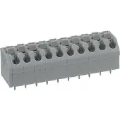 Wago 250-506 1-Leiter-Klemmenleiste für Leiterplatten 0,5-1,5(0,5) qmm grau
