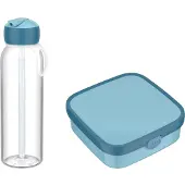 Mepal Lunchbox "Lunchset XL Campus (2025) 2er Set", blau (cool blau), B:2cm H:2cm L:2cm, Kunststoff, Lebensmittelaufbewahrungsbehälter, Lunchbox, Spülmaschinengeeignet