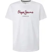 Pepe Jeans T-Shirt Eggo PM508208 Weiß Regular Fit