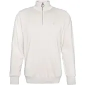 Barbour Pullover Cotton Quarter Zip Knitted Jumper Herren Mist-S