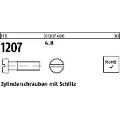 Reyher Zylinderschraube ISO 1207 m.Schlitz M 8 x 45 4.8