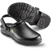 Sika Fusion ESD 19467 offener Clog mit Fersenriemen Schwarz Größe 42