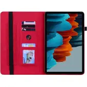 Cover-Discount Galaxy Tab S9+ - Schutzhüllle mit Zipper Tasche rot