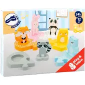 Small Foot Form Puzzle AnimalJunior Holz 19 cm 12-teilig