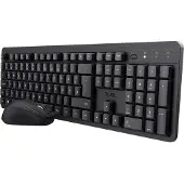 Trust TKM-360, Kabellos, RF Wireless, Membran Key Switch, QWERTZ, Schwarz, Maus enthalten