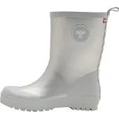 Hummel Rubber Boot Jr Kinder Gummistiefel Regenstiefel Stiefel Kinderstiefel wasserdicht silber 206511-1508, Schuhgröße:24 EU