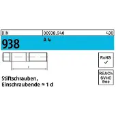 F. REYHER Nchfg. GmbH & Co. KG Stiftschraube DIN 938 M 12 x 100 A 4