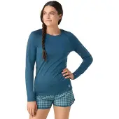 Smartwool Unterhemd Classic All-Season Merino Base Layer Long Sleeve Boxed Damen Twilight Blue-XL