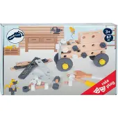 Small Foot baukasten Miniwob junior Holz beige 67 Stück