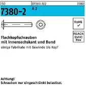 F. REYHER Nchfg. GmbH & Co. KG Flachkopfschraube ISO 7380-2 m.Bund/Innensechskant M 5 x 25 A 2