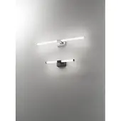 FABAS LUCE LED Bad-Wand/Spiegelleuchte Ago 55x88mm 14W Warmweiss IP44 verchromt