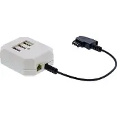 InLine TAE Adapter, TAE-F Stecker an TAE NFF + RJ11 (6P4C) Buchse, 0,2m, TAE (F), TAE (N) + RJ-11, Beige