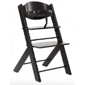 Hauck Hochstuhl 1006 mitwachsend verstellbar Buche massiv schwarz 46,5x80x51 cm