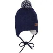 Sterntaler Strickmütze Bommel Marine Gr. 43