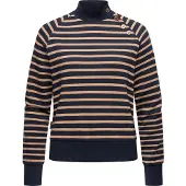 Ragwear Langarmshirt "Sweatshirt Majjorka", Damen, Gr. 4XL, blau (navy), Obermaterial: 85% Baumwolle CO. 15% Polyester PES., oversize, hoch geschlossener Ausschnitt, Shirts Langarmshirt