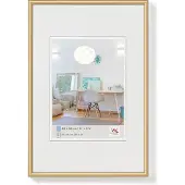 Walther design design New Lifestyle Kunststoff Bilderrahmen 10x15 cm Gold KV015G