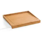 Zeller Tranchierbrett PRESENT, beige (natur), B:40cm H:4,5cm L:50cm, Bambus, Schneidebretter, Tranchierbrett, auch als Backbrett geeignet