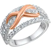 Zeeme Ring 925/- Sterling Silber Zirkonia weiß Glänzend ZEEme Weiß