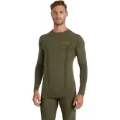 Falke Unterhemd Herren Wool-Tech Langarm Olive-M
