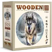 Wooden City : Holzpuzzle "Laufender Wolf", 505 Teile