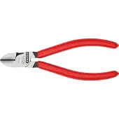 Knipex 70 01 140, Diagonale Zange, 4 mm, Kunststoff, Stahl, Kunststoff, Stahl, Rot, 140 mm