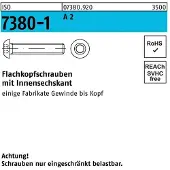 F. REYHER Nchfg. GmbH & Co. KG Flachkopfschraube ISO 7380-1 m.Innensechskant M 6 x 25 A 2