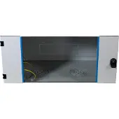 EFB Elektronik Fronttür für Wandverteiler 6HE, Glas, RAL7035 inkl. Scharnier