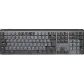 Logitech Master Series MX Mechanical - Tastatur - hinterleuchtet - kabellos - Bluetooth LE - QWERTY - US International - Tastenschalter: Linear - Graphite